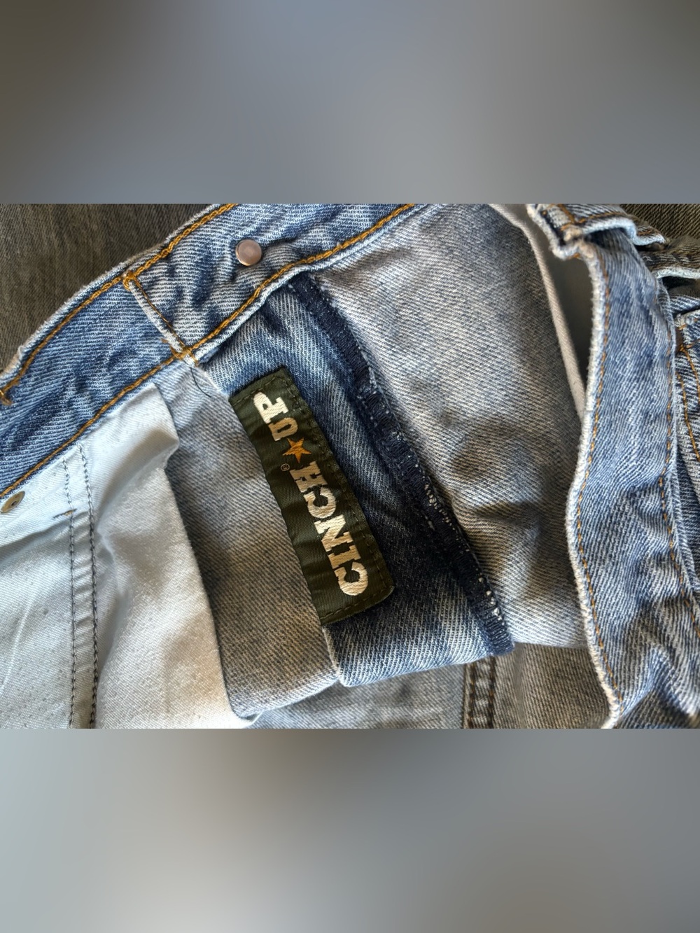 Cinch men’s size 40x32 lot of flawed straight leg green label medium wash jeans - Picture 6 of 15